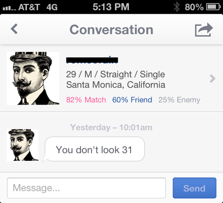 okstupid: thank you?